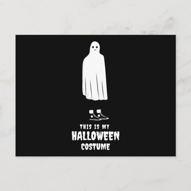Postal Este Es Mi Disfraz De Halloween Divertido Hallowee (Anverso)