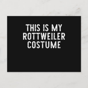 Postal Este Es Mi Perro Rottweiler Costume Halloween Lazy
