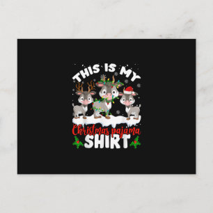 Postal Este es mi regalo de Navidades Pajama Santa Goat L