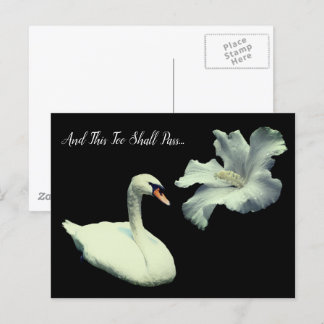 Postal Este También Pasará Cisne Inspirador