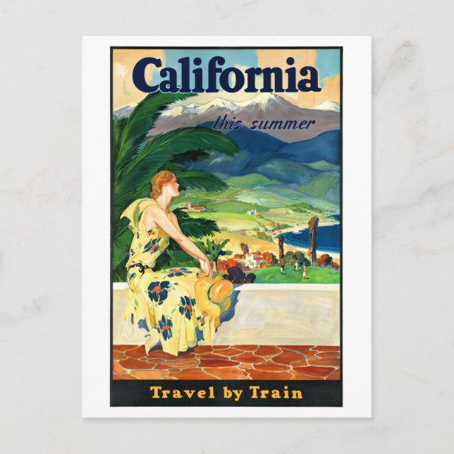Postal Este verano en California se restauró el cartel de (Anverso)