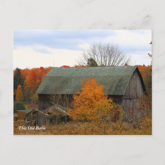 Postal Este viejo granero (Anverso)