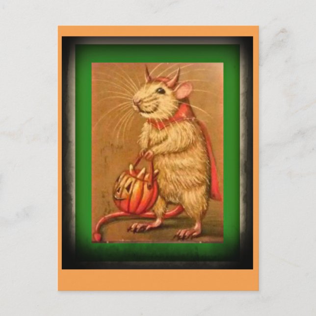 Postal Este viejo ratón (Anverso)