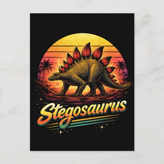 Postal Estegosaurio (Anverso)