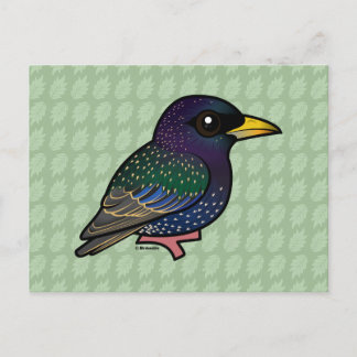 Postal Estelar europeo Birdorable