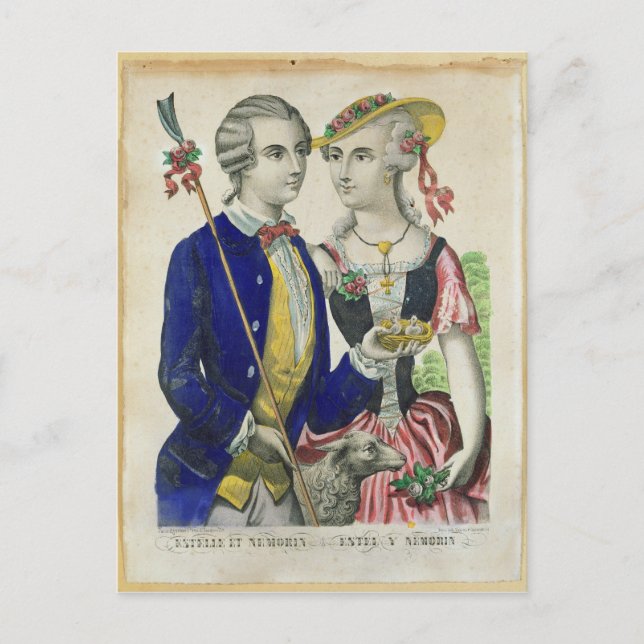 Postal Estelle y Nemorin (Anverso)