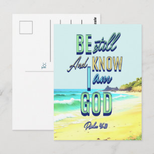 Postal Estén Quieto Y Sepan Que Yo Soy Dios
