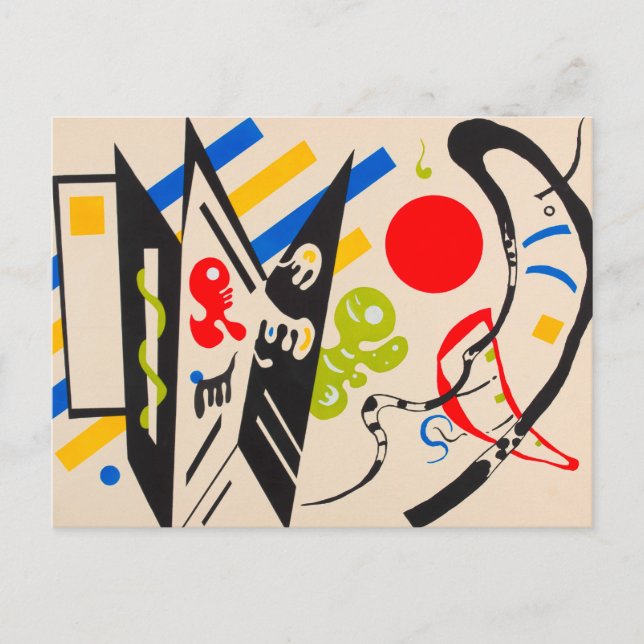 Postal Esténcil de Sinthesi, 1935, de Wassily Kandinsky. (Anverso)