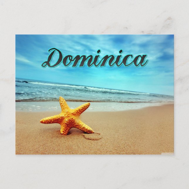 Postal Estepa de Dominica (Anverso)