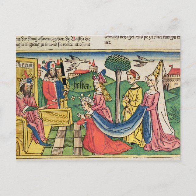 Postal Ester 2 15-18, Esther es elegida para ser Reina po (Anverso)