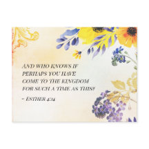 Ester 4:14 Venid al Reino para ese tiempo