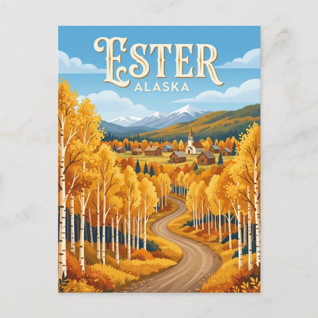 Postal Éster EUA (Anverso)