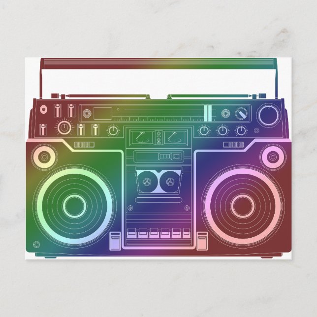 Postal Estéreo arcoiris (Anverso)