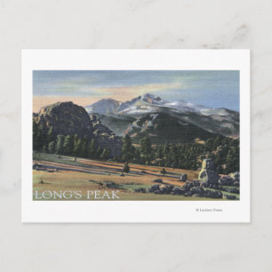 Postal Estes Park, Colorado - Longs Peak View