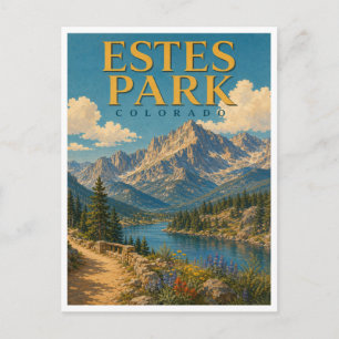 Postal Estes Park Colorado Montañas Rocosas GeoSaga