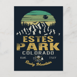 Postal Estes Park Colorado - Parque nacional de las Monta