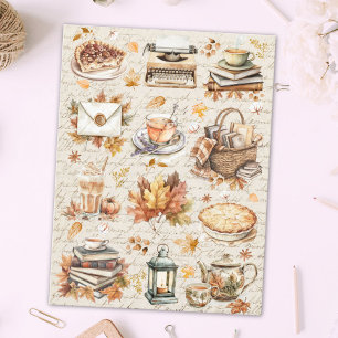 Postal Estética antigua favorita de otoño vintage