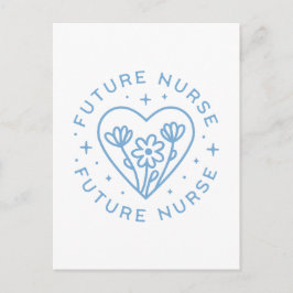 Postal Estética azul de la motivación de los futuros estu