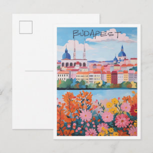 Postal Estética Ciudad Viaje Budapest Hungría