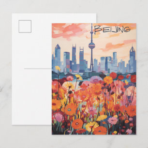 Postal Estética de la ciudad de viaje de China Bejing