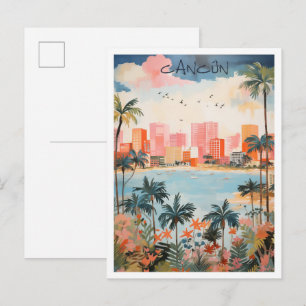 Postal Estética de viaje a Cancún México