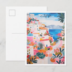 Postal Estética de viaje a Capri Italia
