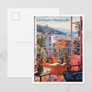 Postal Estética de viaje a Caracas Venezuela