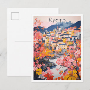 Postal Estética de viaje a Kyoto Japón