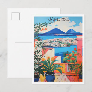 Postal Estética de viaje a Nápoles Italia