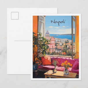 Postal Estética de viaje a Nápoles Italia
