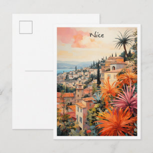 Postal Estética de viaje a Niza Francia