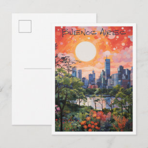 Postal Estética de viaje Buenos Aires Argentina