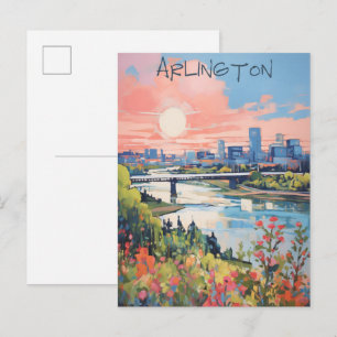 Postal Estética de viaje Ciudad Arlington Dallas Texas