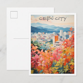 Postal Estética de viaje de la ciudad de Cebú Filipinas