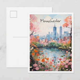 Postal Estética de viaje de Mánchester Inglaterra