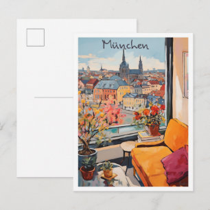 Postal Estética de viaje Múnich Alemania