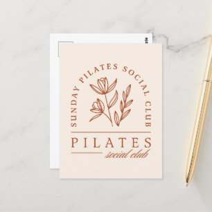 Postal Estética del boho de los domingos del club Pilates