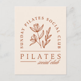 Postal Estética del boho de los domingos del club Pilates