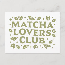 Postal Estética del club de los amantes de la Matcha