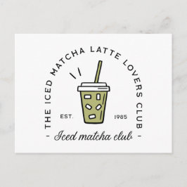 Postal Estética del club de los amantes del café con lech