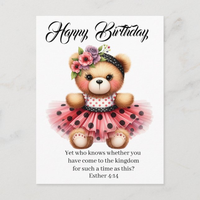 Postal Esther 4:14 Birthday Card (Anverso)