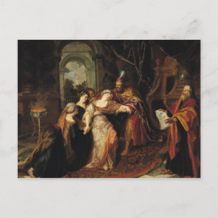 Postal Esther antes de Ahasuerus, antes de 1697
