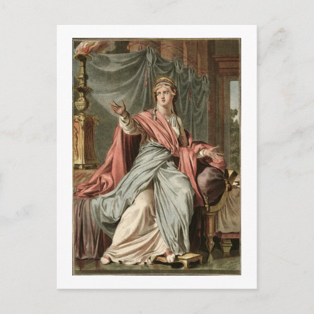Postal Esther, disfraz de 'Esther' por Jean Racine, de (Anverso)