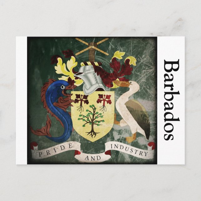 Postal Estilizado Barbados COA (Anverso)