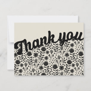Postal Estilizado Protea Floral Millefleur Gracias