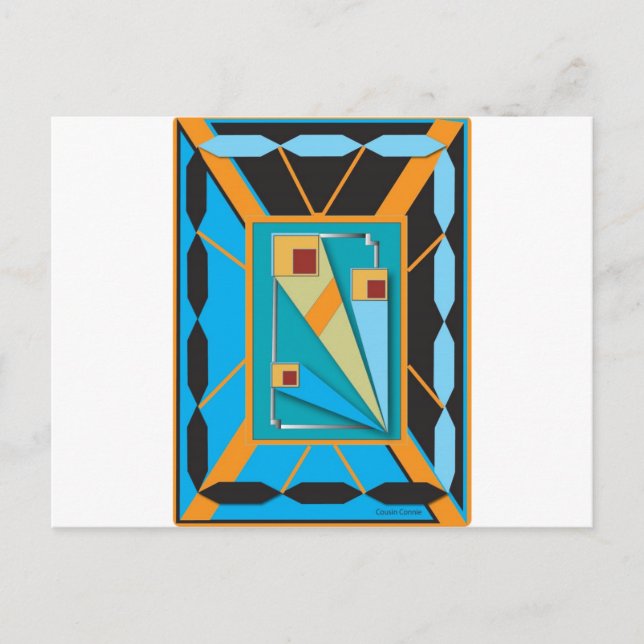 Postal Estilo Art Deco (Anverso)