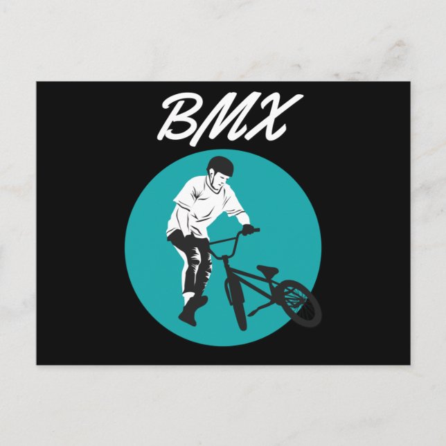 Postal Estilo BMX de Guay Biker Retro (Anverso)