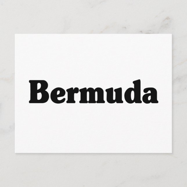 Postal Estilo clásico de las Bermudas (Anverso)