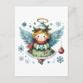 Postal Estilo Cute Angel Folk