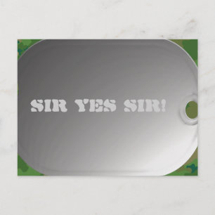 Postal Estilo de camo Dog Tag